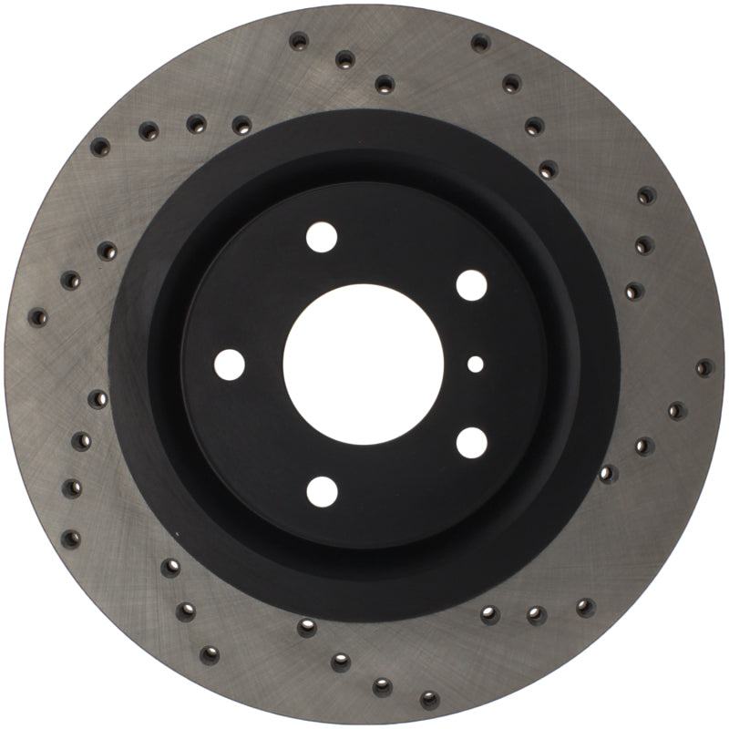 Stoptech 128.42080R Sport Cross-Drilled Disc Brake Rotors For Nissan Altima
