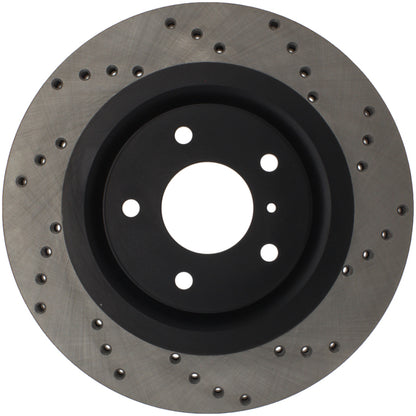 Stoptech 128.42080R Sport Cross-Drilled Disc Brake Rotors For Nissan Altima