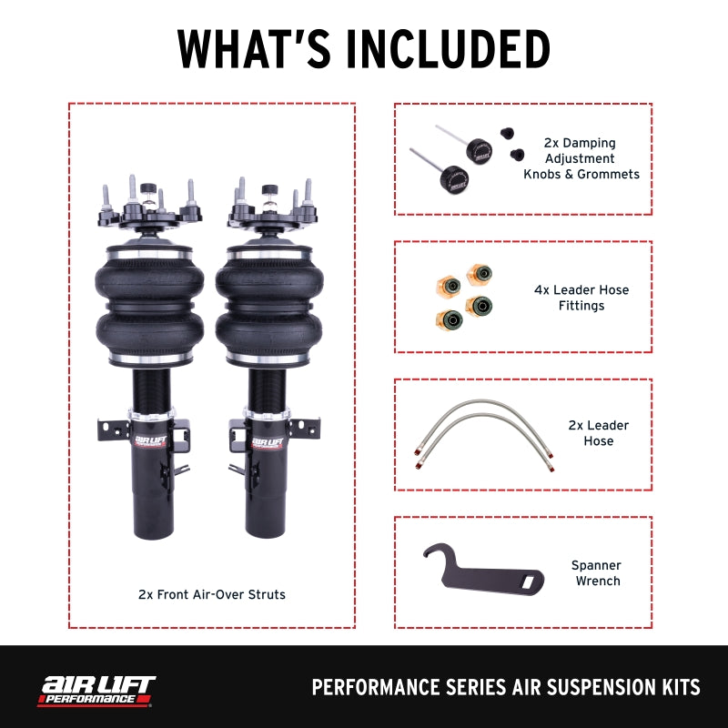 Air Lift 76012 Front Air Suspension Kit For Toyota GR Supra 20-24/BMW Z4 G29 19-24