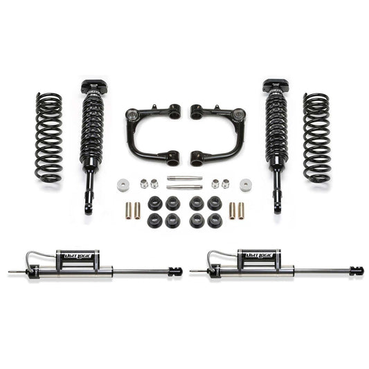 Fabtech 3" Upper Control Arm System w/ Dual 2.5" Coilover Reservoir & Rear Dual Reservoir 4WD w/o KDSS | Toyota 4Runner (10-22) (K7079DL)
