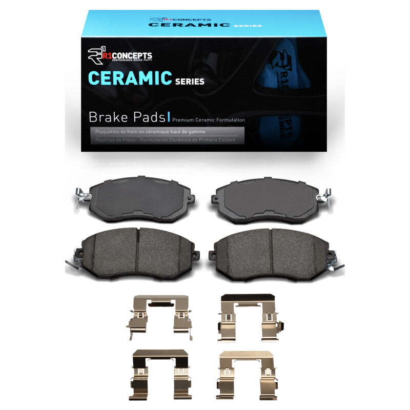 R1 10-25 Scion FR-S Ceramic Front Pads & Hardware Kit (2310-1539-01)