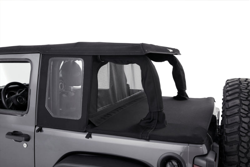 Bestop 80101-35 JL 2-Door Halftop Conversion Kit Black Diamond For Jeep Wrangler JL