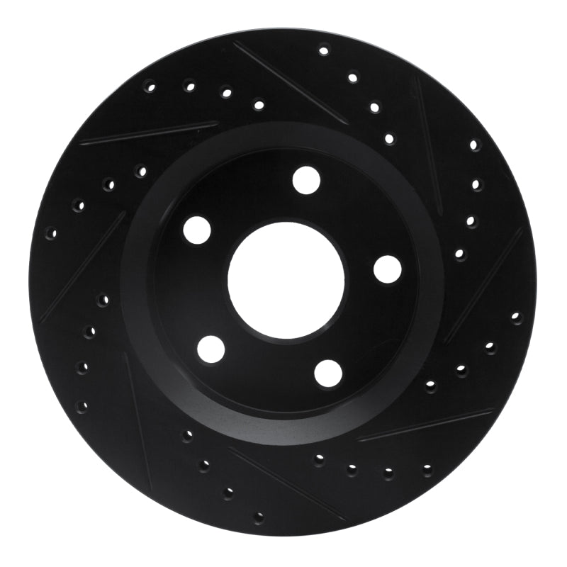 DFC Front Left D&S Black Brake Rotor (FRONT): Jeep Wrangler (07-18)