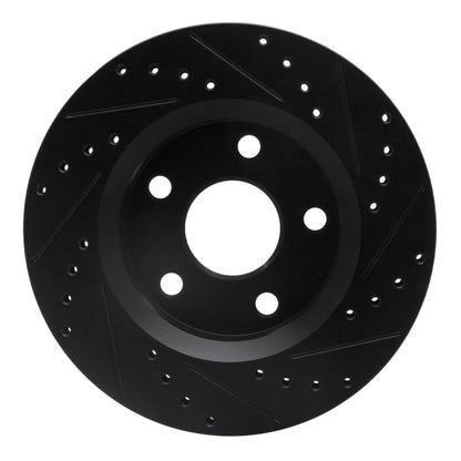 DFC Front Left D&S Black Brake Rotor (FRONT): Jeep Wrangler (07-18)