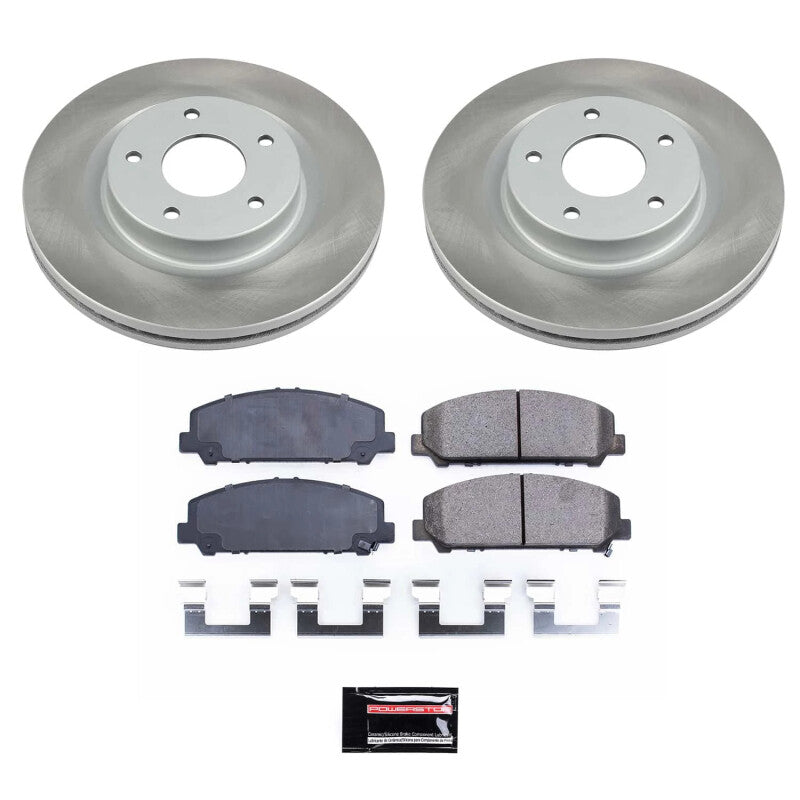 PowerStop 08-10 Nissan TITAN Front Semi-Coated Rotor Kit (SC2961)