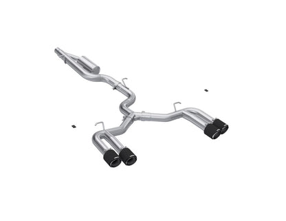 MBRP Armor Pro 3in Cat-Back Quad Split Rear Exhaust w/ Carbon Fiber Tips | Audi S3 (22-24) (S46203CF)
