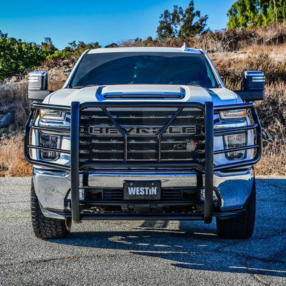 Westin 57-23995 HDX Grille Guard Modular Black For 20-26 Chevy Silverado 2500 HD