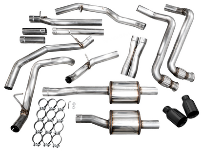 AWE Tuning 25+ RAM 1500 3.0TT 0FG Catback Touring Exhaust - Diamond Black Tips (3015-33530)