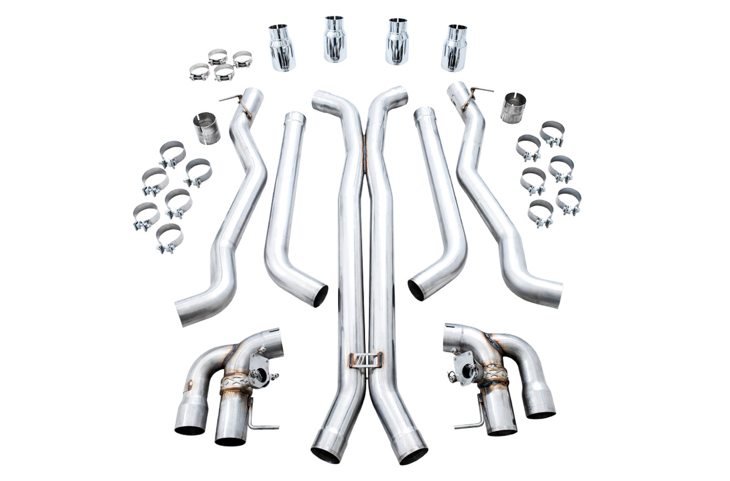 AWE Tuning AWE SwitchPath Catback Exhaust for BMW F90 M5 - Chrome Silver Tips - 3025-42062