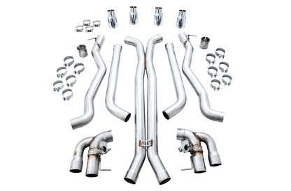 AWE Tuning AWE SwitchPath Catback Exhaust for BMW F90 M5 - Chrome Silver Tips - 3025-42062