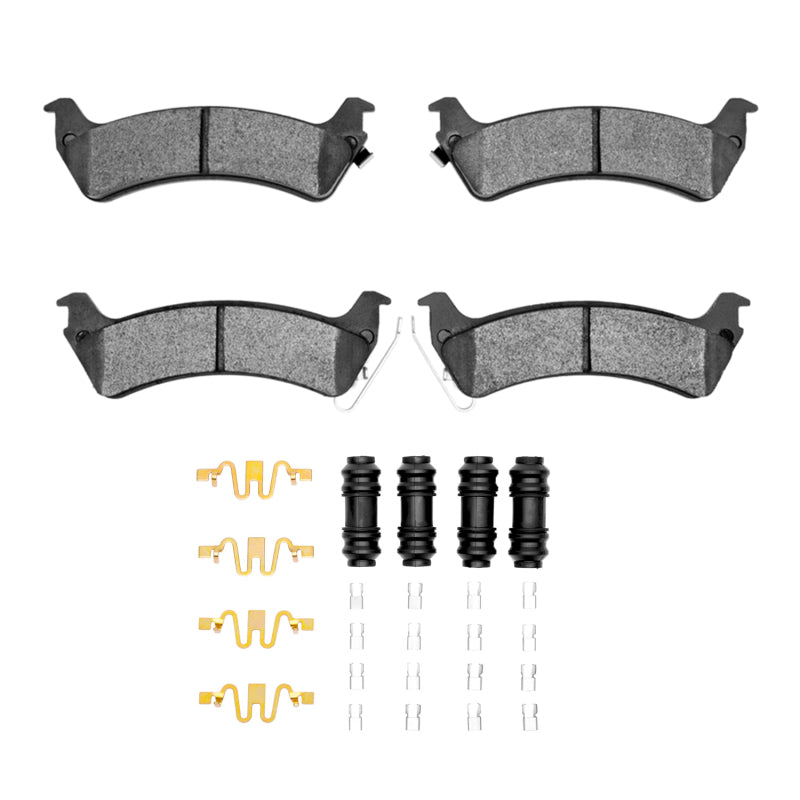 DFC 5000 Semi-Metallic Brake Pads & Hardware Kit (REAR): Jeep Grand Cherokee (93-94)