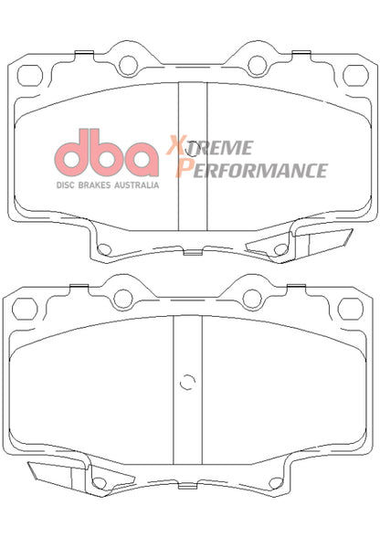 DBA Front Xtreme Performance Brake Pads | Toyota Land Cruiser XP650 (91-96) (DB1199XP)