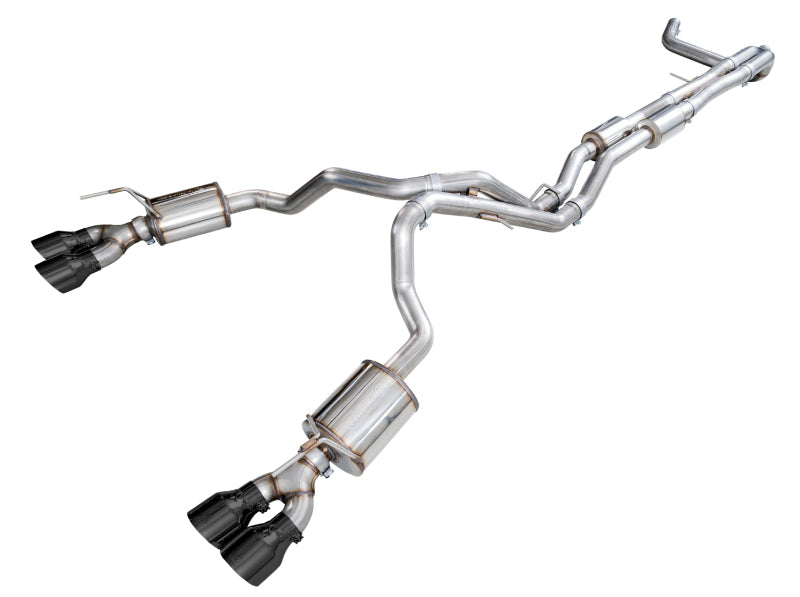 AWE 3015-43321 0FG Dual Exit Exhaust Black Tips for 2021-2025 Escalade 6.2L