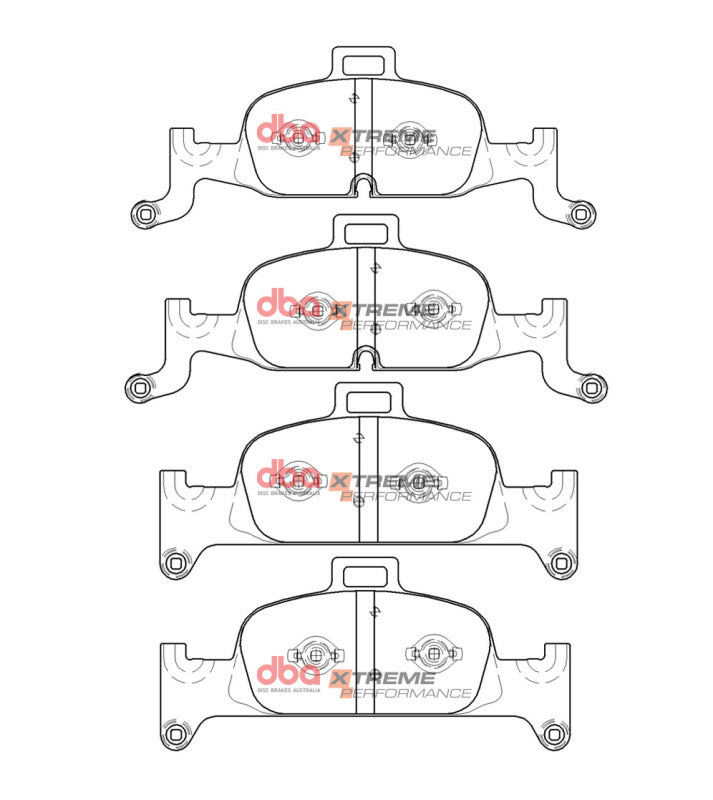 DBA Front XP Performance Brake Pads w/ 318mm Front Rotor | Audi A4 (17-19) (DB15060XP)
