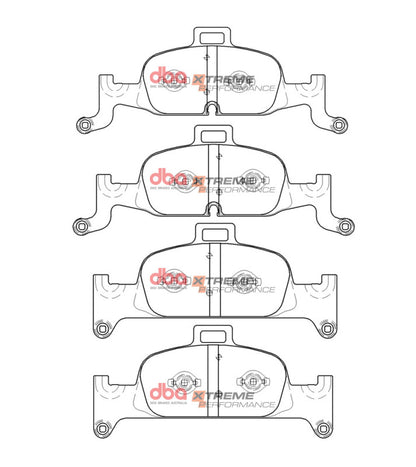 DBA Front XP Performance Brake Pads w/ 318mm Front Rotor | Audi A4 (17-19) (DB15060XP)