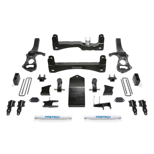 Fabtech 4" Basic Suspension System w/ Performance Shocks | GM C/K1500 Pickup (19-22) w/ Trail Boss/AT4 Package (K1136)