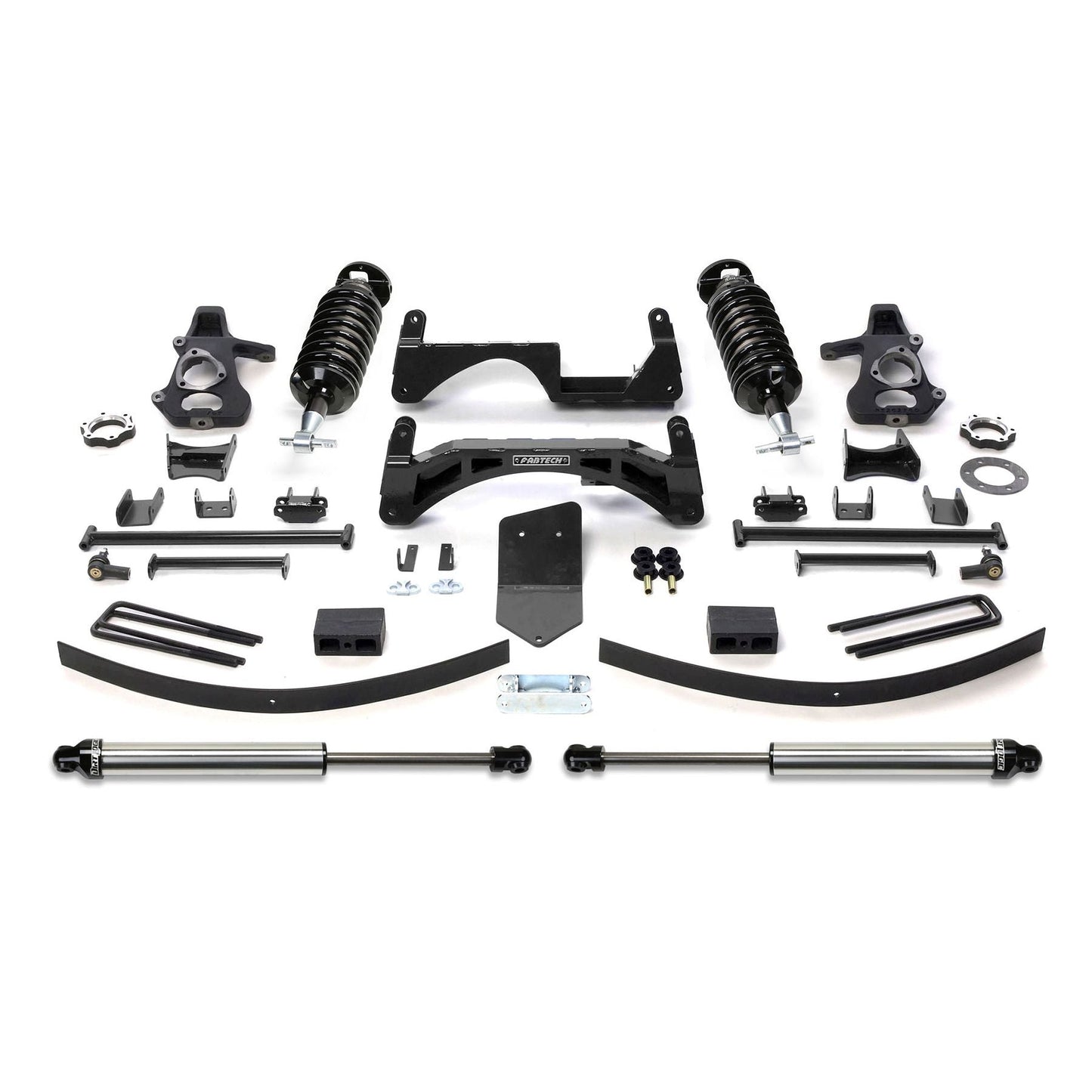 Fabtech 6" Performance System w/ DLSS 4.0 Coil Overs & Rear DLSS | GM K1500 Pickup 4WD (07-13) w/o Autoride (K1026DL)