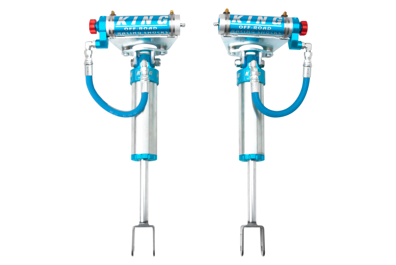 King Shocks 2.5 Performance Front & Rear Reservoir Adjustable Shocks Set - 2011-2026 GMC Sierra 3500 HD 4WD