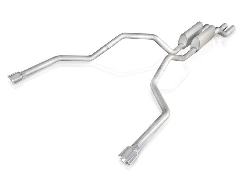 Stainless Works 2004-08 F150 5.4L Exhaust 2-1/2in Chambered Mufflers Under Bumper Exit | Ford F150 (04-08) (08F150TDUB)