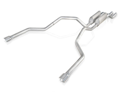 Stainless Works 2004-08 F150 5.4L Exhaust 2-1/2in Chambered Mufflers Under Bumper Exit | Ford F150 (04-08) (08F150TDUB)