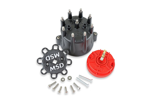 MSD 84336 HEI Distributor Cap and Rotor Kit Black