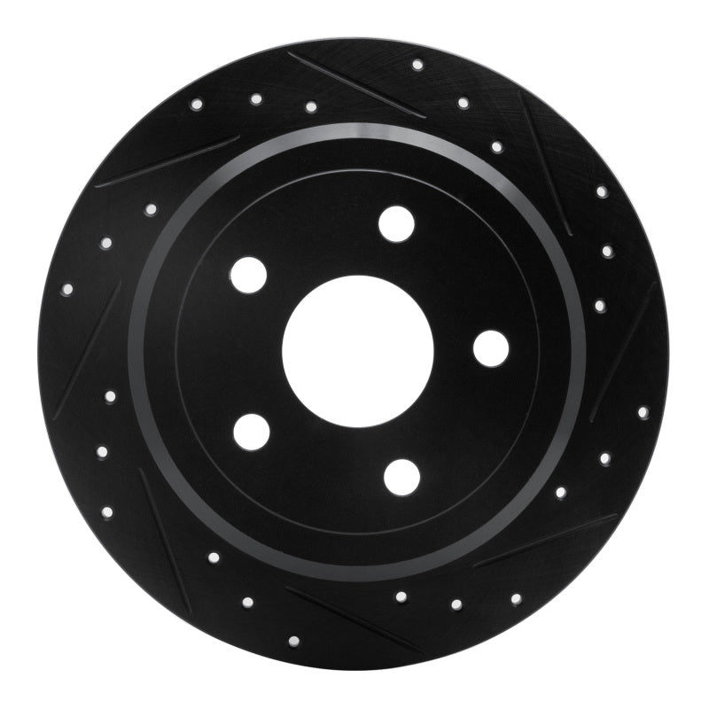 DFC Rear Right D&S Black Brake Rotor: Jeep Wrangler (07-18)