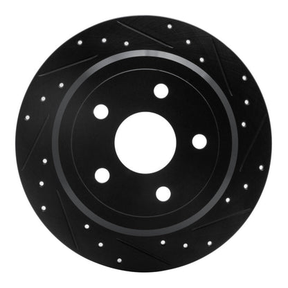DFC Rear Right D&S Black Brake Rotor: Jeep Wrangler (07-18)