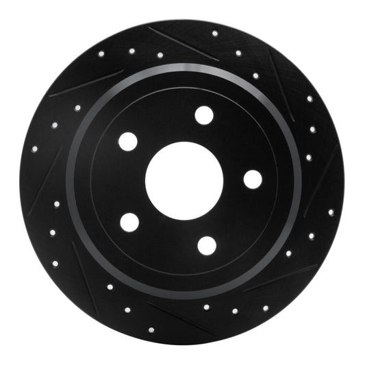 DFC Rear Right D&S Black Brake Rotor: Jeep Wrangler (07-18)