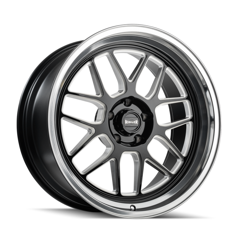 (set of 4) Ridler Wheels 611 Gls Blk Mill w/ Diamond Cut Lip | 20x10" +0mm | 5x127mm Wheels
