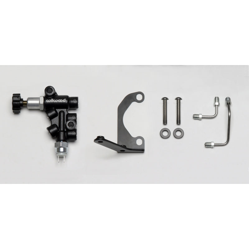 Wilwood Mounting Bracket Kit with Combination Proportioning Valve - Wilwood Tandem Master Cylinder