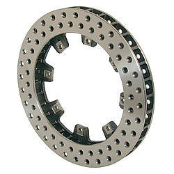 Wilwood Ultralite 32 Vane Drilled Rotor - 12.19" Diameter - .810" Width - 8 x 7.00" Bolt Circle - .325" Hole Type - 8.50" Far Side I.D. - 6.38" Lug I.D. - 8 lbs.