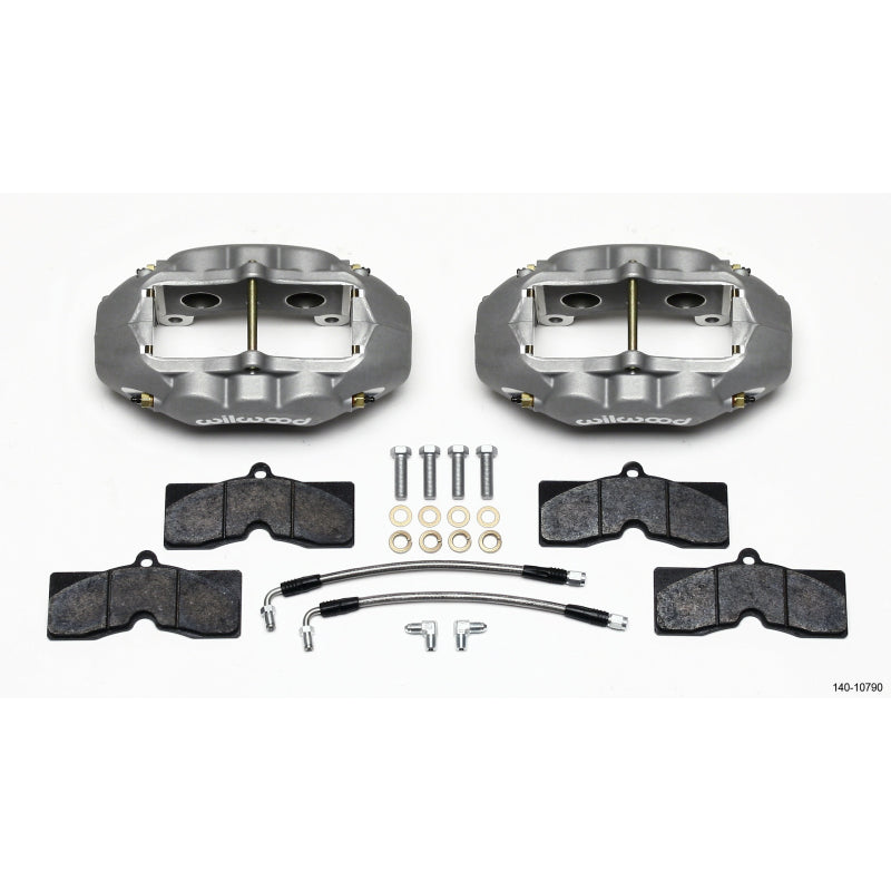 Wilwood Engineering D8-4 Brake System Rear 4 Piston Caliper Lines - Pads