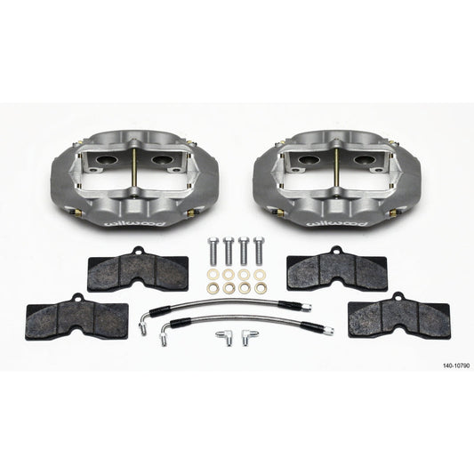 Wilwood Engineering D8-4 Brake System Rear 4 Piston Caliper Lines - Pads