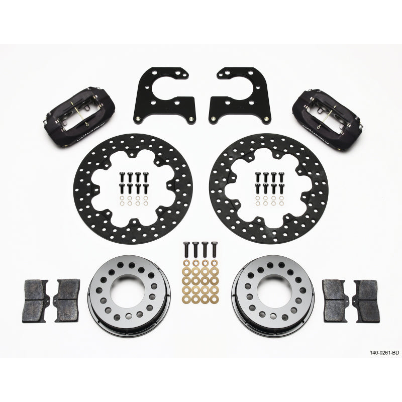 Wilwood Forged Dynalite Rear Drag Brake Kit - Big Ford - Drilled Rotor 2.36"