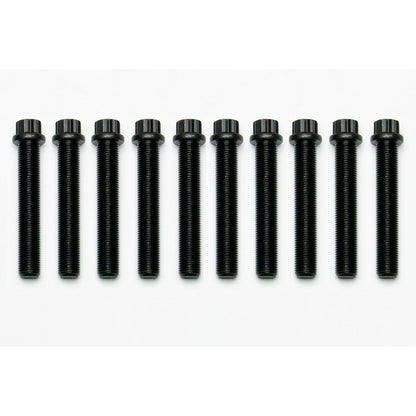 Wilwood Wheel Stud - 1/2-20 in Thread - 3 in Long - 12 Point Head - Black Oxide (Set of 10)