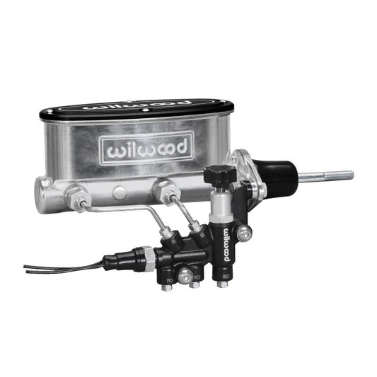 Wilwood Aluminum Tandem Master Cylinder Kit w/ Bracket and Proportioning Valve - 7/8" Bore - Polished