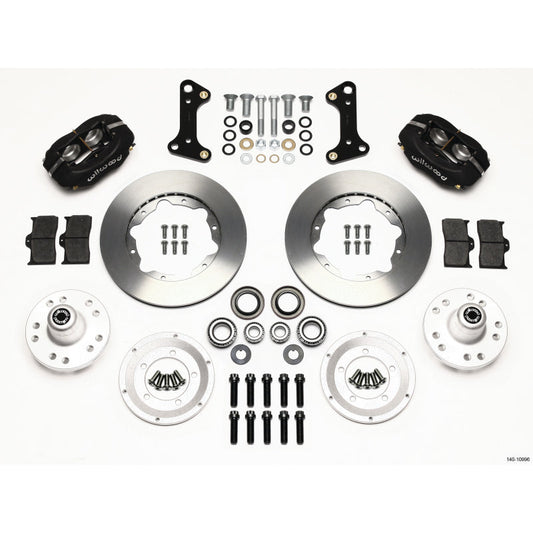 Wilwood Dynalite Pro Series Front Brake Kit - Black - Plain Face Rotor - 67-72 Camaro/Nova