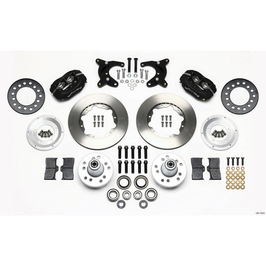 Wilwood Dynalite Pro Series Front Brake Kit - Black - Plain Face Rotor - 11.00"