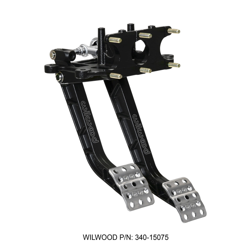Wilwood Reverse Swing Mount Tru-Bar Brake and Clutch Pedal - 6.25:1 Brake - 5:1 Clutch