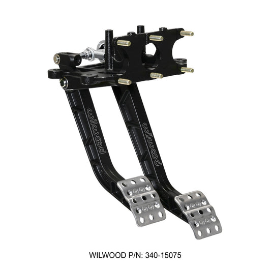 Wilwood Reverse Swing Mount Tru-Bar Brake and Clutch Pedal - 6.25:1 Brake - 5:1 Clutch