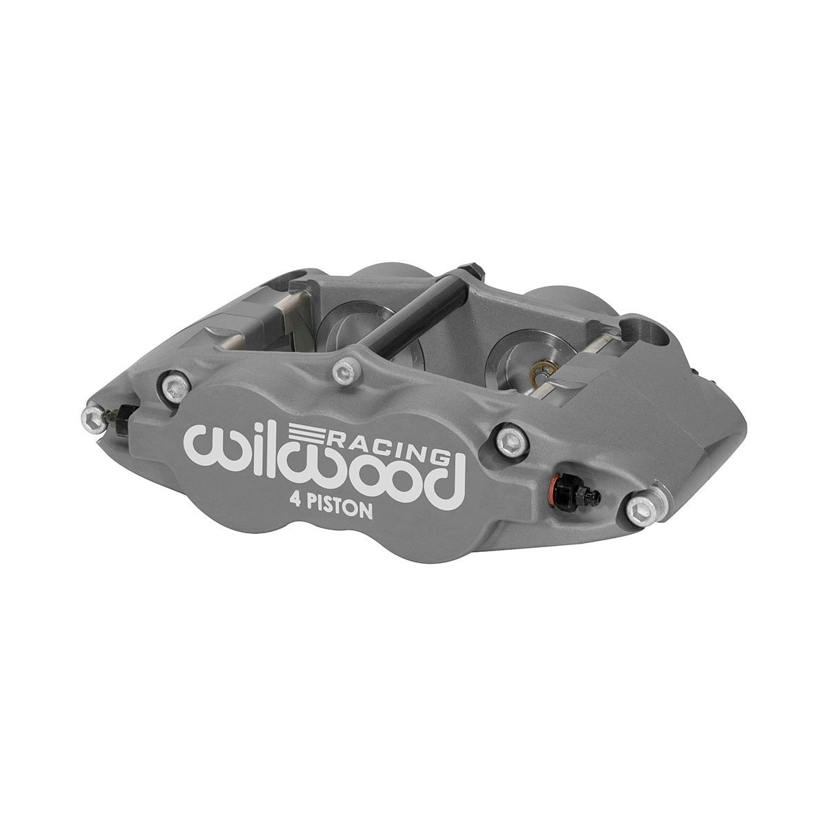 Wilwood Superlite Brake Caliper - 4 Piston - Gray - 14.00 in OD x 1.250 in Thick Rotor - 5.980 in Radial Mount - Driver Side