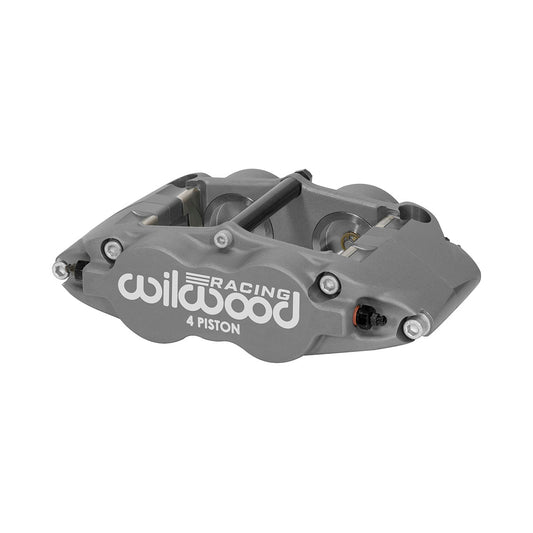 Wilwood Superlite Brake Caliper - 4 Piston - Gray - 14.00 in OD x 1.250 in Thick Rotor - 5.980 in Radial Mount - Driver Side