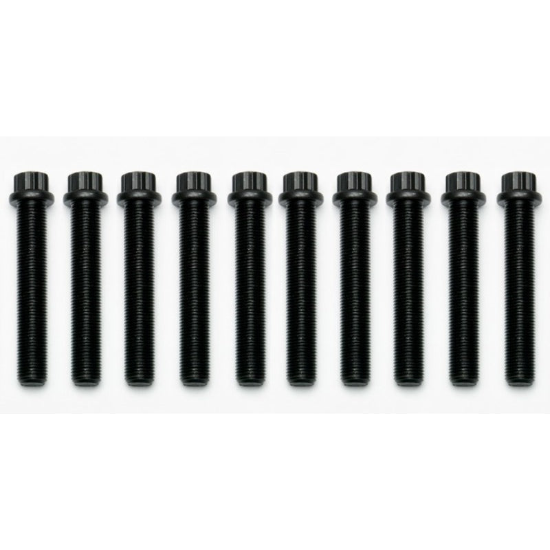 Wilwood Wheel Stud - 1/2-20 in Thread - 3 in Long - 12 Point Head - Black Oxide (Set of 10)