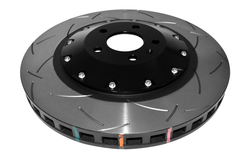DBA 5000 Series T3 Slotted Front Rotor w/ Black Hat | Audi S6 (07-11) (DBA52778BLKS)