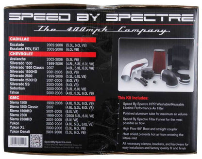 Spectre GM Truck V8-4.8/5.3/6.0L F/I Air Intake Kit | GM Truck (99-07) (9900)