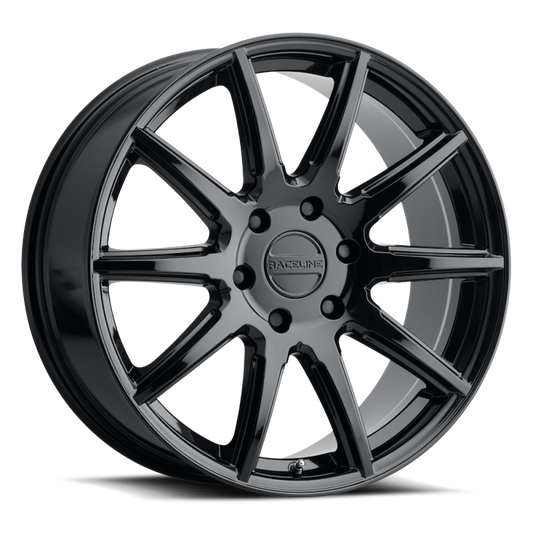 Raceline 159 Spike Gloss Black | 20x8.5" +35mm | 6x139.7mm Wheel