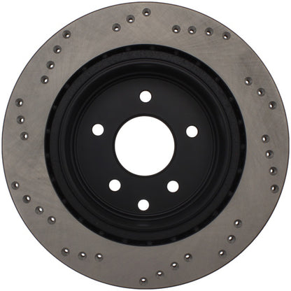 Stoptech 128.42088R Sport Cross-Drilled Disc Brake Rotors For Nissan Maxima