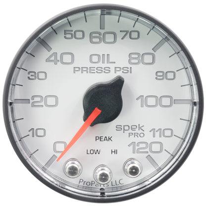 Autometer Spek-Pro 2 & 1/16" Oil Press Gauge 120PSI
