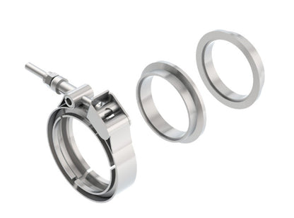 Borla SS 2.25in V-Band Clamp w/ Flanges | Universal (18007)