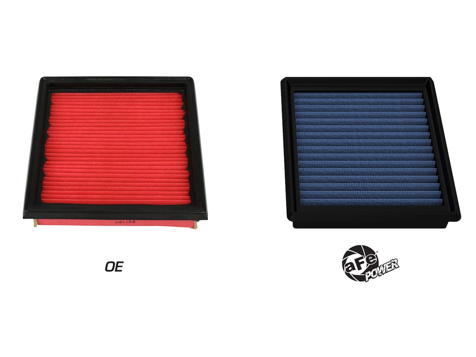 aFe Magnum FLOW OE Replacement Air Filter w/ Pro 5R Media (Pair) | Nissan 370Z (09-12) (30-10196)